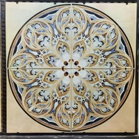Nouvelles Tuiles Céramiques Géométriques Islamiques Modernes 800x800, Style Qatar, pour Mosquées et Hôtels, en Porcelaine Émaillée de Luxe Antidérapante