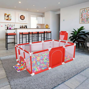 คอกเด็กเล่นแบบอเนกประสงค์พับได้ทันสมัยวัสดุออกซ์ฟอร์ดเป็นมิตรกับสิ่งแวดล้อมทนทานสำหรับการใช้งานในห้องนอนกลางแจ้ง - Product Image 2