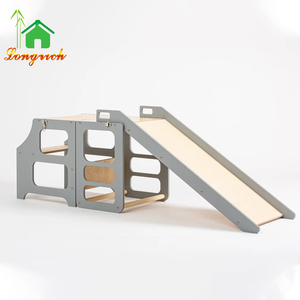 Tabouret d'apprentissage pliable Montessori 3-en-1, tour <span class=keywords><strong>de</strong></span> cuisine transformable avec toboggan, mobilier <span class=keywords><strong>de</strong></span> chambre moderne - Product Image 6