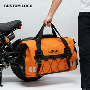 맞춤형 로고 500D PVC 타프린 40L 용량 방수 오토바이 더플백 테일 러기지백 아웃도어 백 - Product Image 5