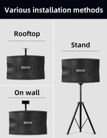 Système de haut-parleurs de karaoké audio bidirectionnel de haute qualité 200W 10 pouces K-8 de gros pour les bars KTV