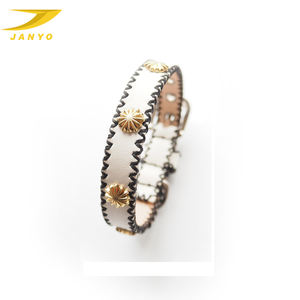 Personalizado de alta calidad de lujo único diseñador hecho a mano mascota Collar encantador remache diamante perro Correa Collar <span class=keywords><strong>Bling</strong></span> - Product Image 3