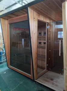 Nouvel Arrivage, Vente Chaude : Sauna à Granulés de Bois Grande Taille, Infrarouge et Électrique, avec Bain Froid et Réservoir d'Eau, Poêle Intégrée - Product Image 4