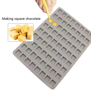 126 Cavity Square Silicone Mold Mini Candy Molds for Chocolate Gummy Ice  Cube Jelly Truffles Pralines Caramels Ganache Random Color