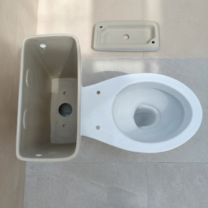 Luxury Ceramic Two Piece Water Closet Toilet Round EWC Biblock WC Close Coupled P <b>Trap</b> S <b>Trap</b> Floor Mounted - Product Image 4