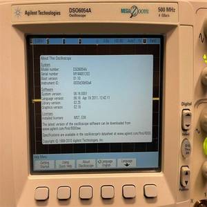 Oscilloscope numérique Agilent Technologies DSO6054A 500 MHz 4 GSa/s d'occasion en excellent état - Product Image 1