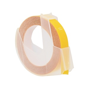 Compatible <span class=keywords><strong>Dymo</strong></span> 520108 S0898170 Cinta de etiquetas en relieve 9mm * 3M Blanco sobre amarillo - Product Image 1