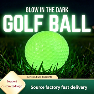 Pelotas de Golf Luminosas Fluorescentes de Doble Capa para Práctica Nocturna, Venta Caliente Transfronteriza - Product Image 1