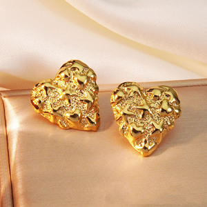 ต่างหูสแตนเลสชุบทองปรับแต่งได้ทันสมัยทันสมัยสำหรับผู้หญิงดีไซน์ปลาดาวและรูปหัวใจ - Product Image 6