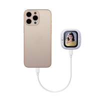 Monitor Video Nirkabel RK-Y40B Bahan UV Magnetik, Layar Monitor Selfie untuk Ponsel Smartphone, Perlengkapan Vlog