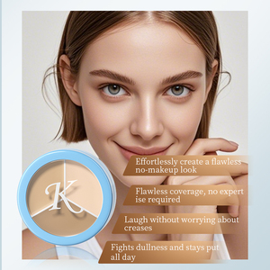Corrector KORMESIC 3 en 1, resistente al agua, de larga duración, ligero, base suave, ligero, alta cobertura, corrector tricolor - Product Image 2