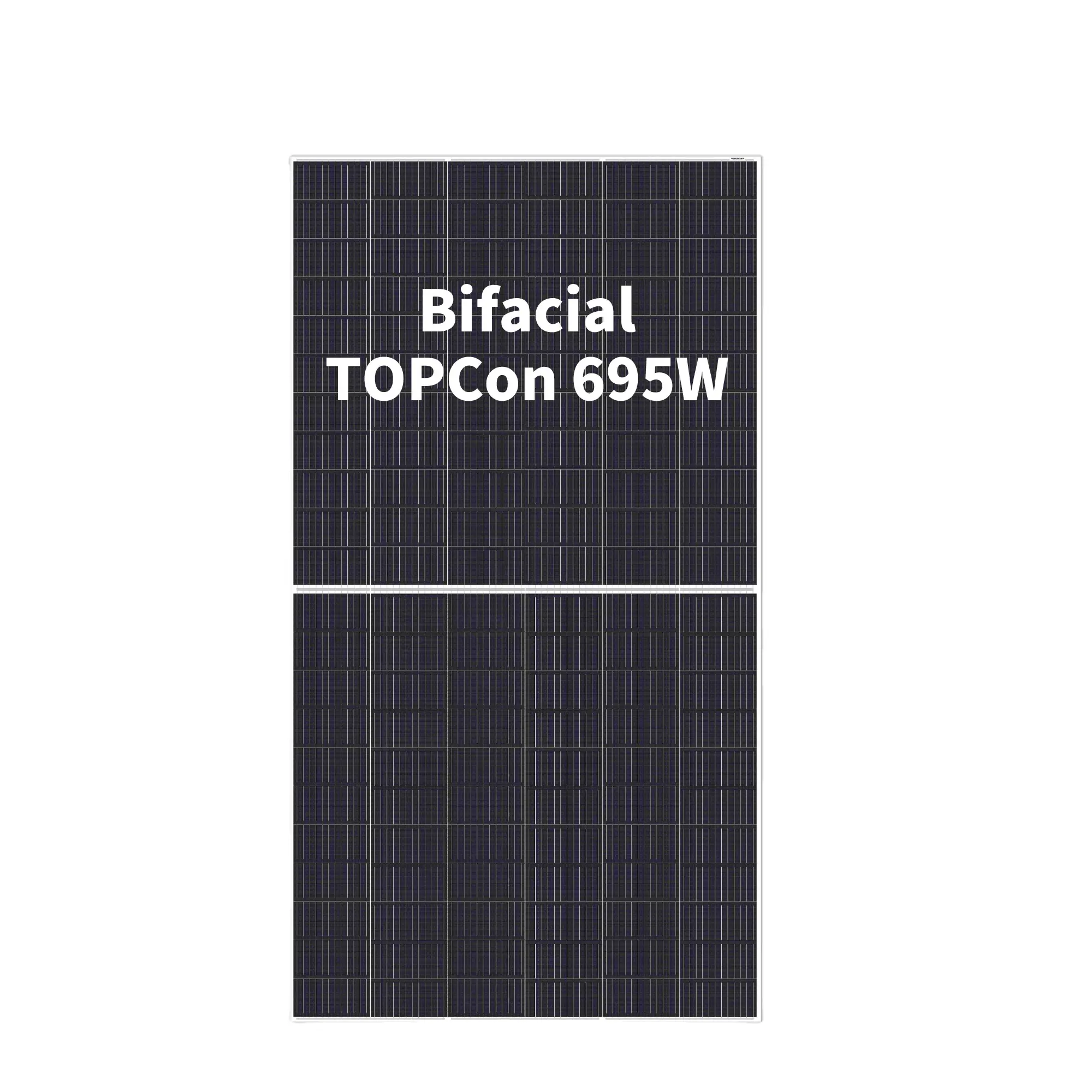 Panneau solaire bifacial TOPCon 680W pour usage domestique 10kw et système solaire à batterie bon prix