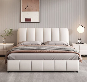 <span class=keywords><strong>Lit</strong></span> double moderne minimaliste écologique, chambre principale, luxe léger, petit appartement, rangement, cadre en <span class=keywords><strong>bois</strong></span>, <span class=keywords><strong>lit</strong></span> king-size, <span class=keywords><strong>lit</strong></span> queen-size - Product Image 2