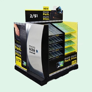 Chewing-gum à 3 faces personnalisé 1/2 demi-quart carton 1/4 présentoir de palettes carton présentoir de palettes complet présentoir de palettes Pdq - Product Image 1