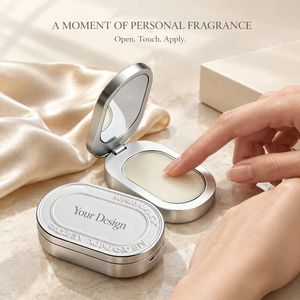 HKH Compact Flip Top Solid Perfume Eau De Parfum Crème Écologique pour Hommes Bureau Trajet Quotidien Voyage Escapades de Fin de Semaine Portable - Product Image 1