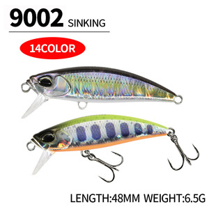 Leurre <span class=keywords><strong>Micro</strong></span> Sinking Minnow de style japonais 6,5g, leurre artificiel dur à longue portée, wobbler réaliste pour la pêche au culter en eau douce - Product Image 1