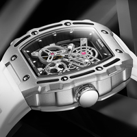 Montre mécanique squelette de luxe pour homme à mouvement automatique, collection mode 2023, modèle FW-6700