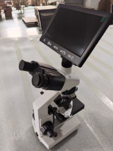 <span class=keywords><strong>Microscope</strong></span> trinoculaire avec écran numérique intelligent de 7 pouces peut prendre des photos et des vidéos et se connecter à l'ordinateur - Product Image 3