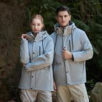 Veste 3-en-1 unisexe coupe-vent et imperméable personnalisable pour homme, doudoune thermique classique détachable, anorak d'extérieur pour femme