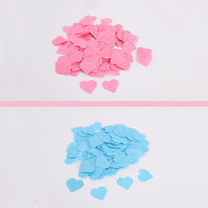 Canons à confettis pour révélation du sexe, canons à confettis manuels, confettis en forme de cœur rose et bleu pour garçons et filles, lanceurs de confettis pour fête - Product Image 5