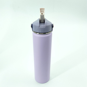 Botella Deportiva Aislada al Vacío, Portátil, de Acero Inoxidable 304, con Logotipo Personalizado, 750 ml (24 oz), con Asa, Tapa con Pajita, Antiderrames, para Viaje, Venta al Por Mayor - Product Image 5