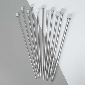 <span class=keywords><strong>Aiguilles</strong></span> à <span class=keywords><strong>tricoter</strong></span> en acier inoxydable <span class=keywords><strong>avec</strong></span> embouts, lot de 11 <span class=keywords><strong>aiguilles</strong></span> à <span class=keywords><strong>tricoter</strong></span> à pointe unique, épaisses, pour écharpes et pulls tissés à la main - Product Image 5