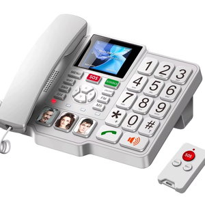 Điện thoại khẩn cấp 4G FWT SOS nút lớn thân thiện với màn hình lớn cố định điện thoại không dây cho người cao tuổi an toàn - Product Image 1