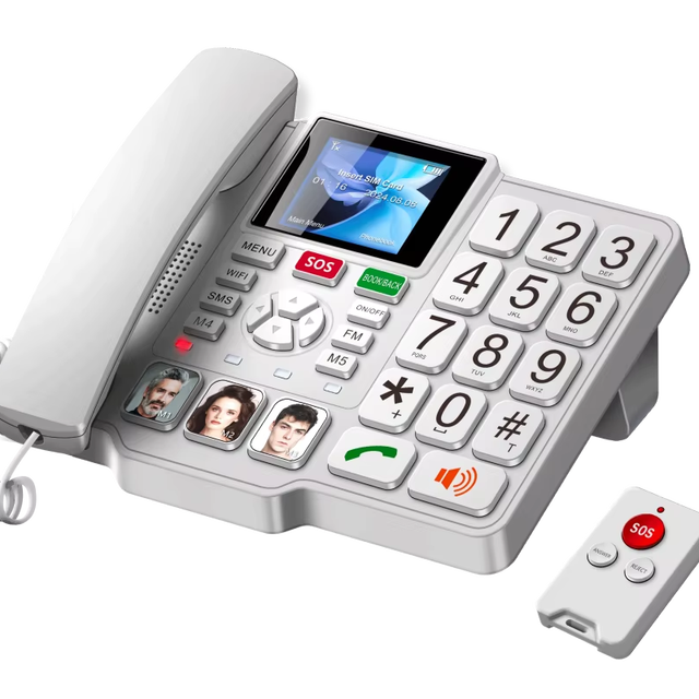 4G FWT SOS Emergency Phone Big Buttons Senior-Friendly Large Display Fixed Wireless Telephone for Elderly Safety