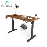 Bureau assis-debout électrique moderne Yz avec panneau de commande en aluminium, convertisseur de table élévatrice, blanc