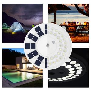 Уличная Водонепроницаемая светодиодная лампа для флага, уличный фонарь на солнечной батарее, 48 светодиодов - Product Image 3