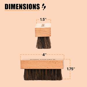 Hand Made Natural Horse Hair Shoe Brush Premium Wooden Handle for Polishing Buffing Shining Leather Shoes <b>Boots</b> Loafers Formal - Product Image 2