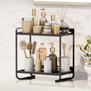 Étagère de rangement métallique autoportante multifonctionnelle pour salle de bain, organiseur de produits de toilette, parfums et cosmétiques - Product Image 1