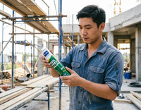 Panel Dinding Perekat QICHEN Gratis Sampel untuk Bangunan Dalam Ruangan, Perekat Prancis A+ CE, Tanpa Paku, Perekat Cair Tanpa Paku