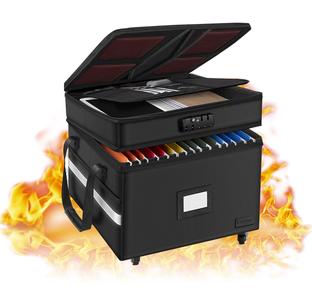 In Stock Safe Box Fireproof for Money Document Organizer Fire Proof Waterproof Safe Bag Fireproof Document Box