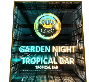 Boîte à lumière miroir RGB Abyss de grande taille de qualité supérieure, logo personnalisé, enseigne miroir infini pour la décoration murale de KTV, de lounge ou de bar - Product Image 1