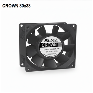 Ventilador Axial DC Crown 8038 T1 para Plásticos - Product Image 1