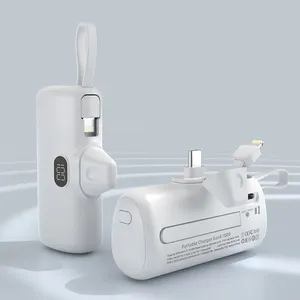 5000 mAh Mini Son môi ngân hàng điện exide pin cung cấp điện thông minh hiển thị kỹ thuật số sạc điện thoại di động khẩn cấp sạc gói - Product Image 6