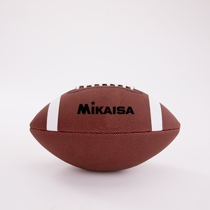 Logo Kustom Berkualitas Tinggi Profesional Bola Rugby Kulit PU Coklat Ukuran 3 6 9 Bola Sepak Amerika - Product Image 3