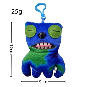 Jouet en peluche monstre Agler-Peluche funky à grosses dents, porte-clés animal en peluche doux, <span class=keywords><strong>poupée</strong></span> moche mignonne pour cadeaux - Product Image 5