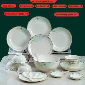 2025 Unique Fashion Design 22 pièces ensemble <span class=keywords><strong>de</strong></span> <span class=keywords><strong>vaisselle</strong></span> en céramique poterie porcelaine <span class=keywords><strong>vaisselle</strong></span> <span class=keywords><strong>pour</strong></span> <span class=keywords><strong>6</strong></span> <span class=keywords><strong>personnes</strong></span> <span class=keywords><strong>pour</strong></span> hôtels et <span class=keywords><strong>service</strong></span> alimentaire - Product Image 2