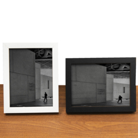 Marco de Fotos de Madera MDF Hecho a Mano, Personalizable, con Impresión UV Disponible, en Blanco y Negro, para Decoración de Muebles y Regalos Navideños