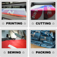 Banderas Personalizadas al por Mayor de Fábrica, 100% Poliéster, Portátiles, Antiarrugas, Impresión Tipográfica para Exteriores