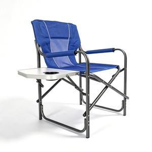 Deluxe Oxford Excellent Quality Tall <b>Foldable</b> Light Weight Director <b>Chair</b> with <b>Table</b> - Product Image 1