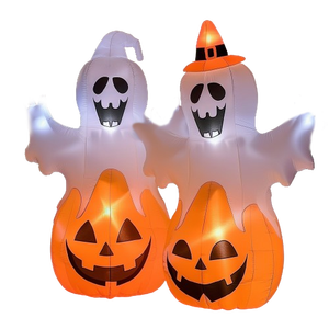 Halloween <b>Inflatables</b> Outdoor Decorations Skeleton <b>Inflatable</b> Halloween Decor with Build-in LEDs for Indoor Lawns Yards Party - Product Image 2