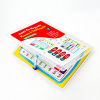 Juego de Letras Magnéticas Fonéticas Todo en Uno con Pizarras de Borrado en Seco y Estuche de Almacenamiento para Preescolar y Aula