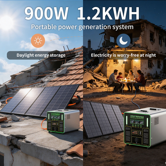 SHENHAUR Emergency Station SH-1266 400W LiFePO4 Solar Panel Generator 220V Portable Bank War Zone Disaster Relief Backup Supply