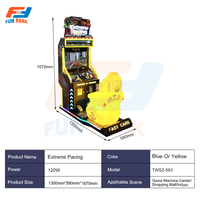 Nouvelle machine de jeux vidéo de course d'arcade en métal à monnayeur 2025 avec interface en anglais pour usage intérieur