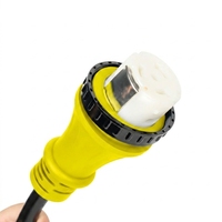 كابل طاقة 50 أمبير بـ 4 أسنان أصفر NEMA 14-50P إلى SS2 50R للاستخدام في المقطورات والكرفانات والمنازل المتنقلة