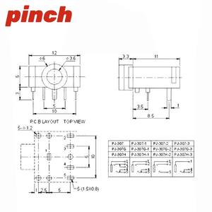 Conector de Audio Hembra de 3.5mm de Doble Canal Pj-307, Conector de Teléfono de 5 Pines para Montaje en Panel, Aislamiento Rosa - Product Image 2