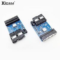 XICOM Gigabit, 2 Puertos de Fibra, 4 Puertos RJ45, Placa PCBA, Conector SC, Monomodo Simplex, Switch de Fibra Óptica Ethernet 10/100/1000M